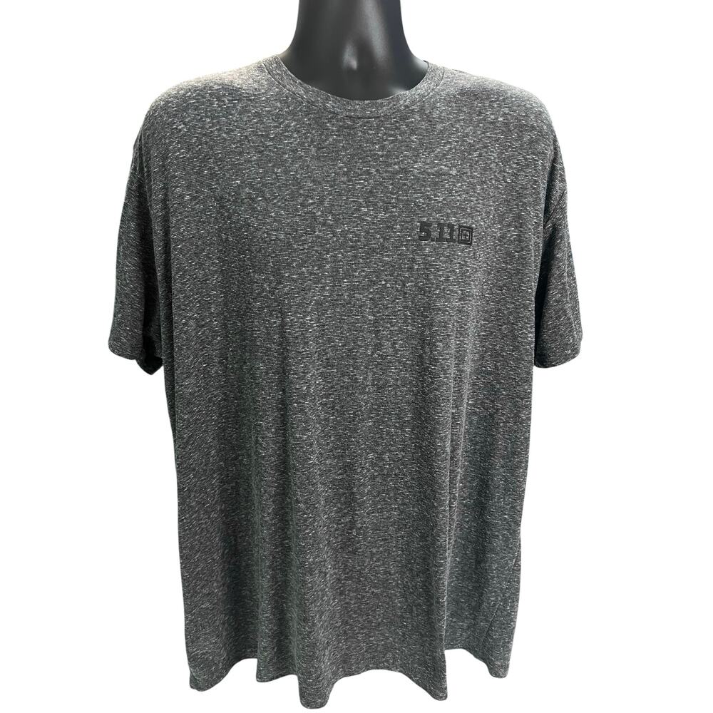 5.11 Tactical Men’s Gray Performance Shirt 2XL  Heathered Lightweight Activewear
